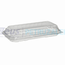 Контейнер PET SL612-1 прозрачный с откидной крышкой 205х85х35/420шт