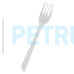Вилка PS прозрачная Medium/100шт