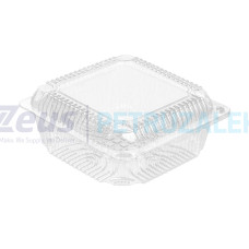 Контейнер PET 2222 с откидной крышкой 155х155х78/600шт