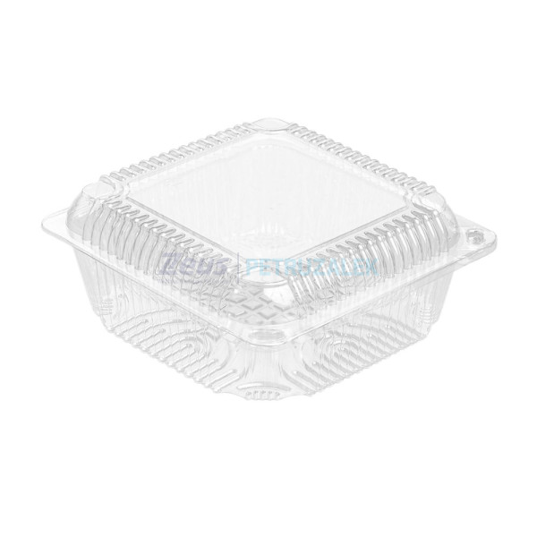 Контейнер PET 2222 с откидной крышкой 155х155х78/600шт