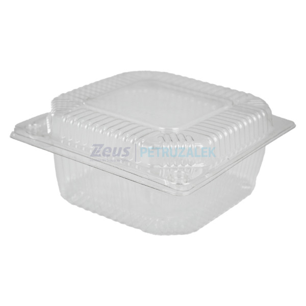 Контейнер PET 1313/1 с откидной крышкой 130х130х60/1000шт