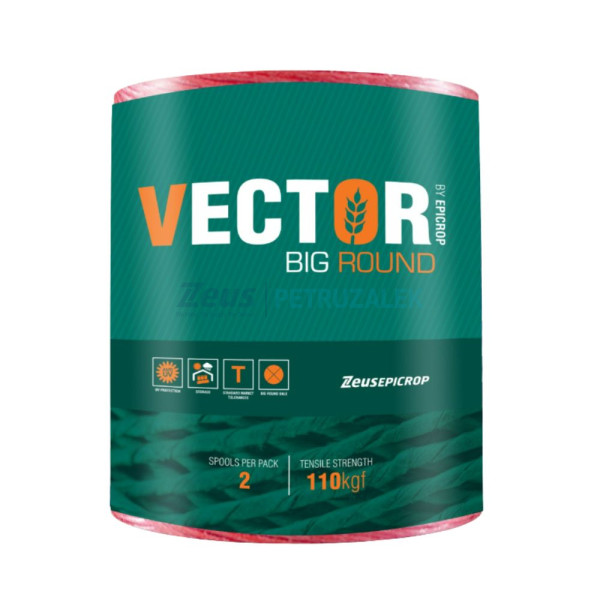 Шпагат VECTOR Fine оранжевый 2 бухти 1000 м/кг/пак
