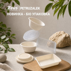 НОВИНКА — БІО УПАКОВКА З ДЕРЕВНОГО ВОЛОКНА — Zeus Petruzalek Україна