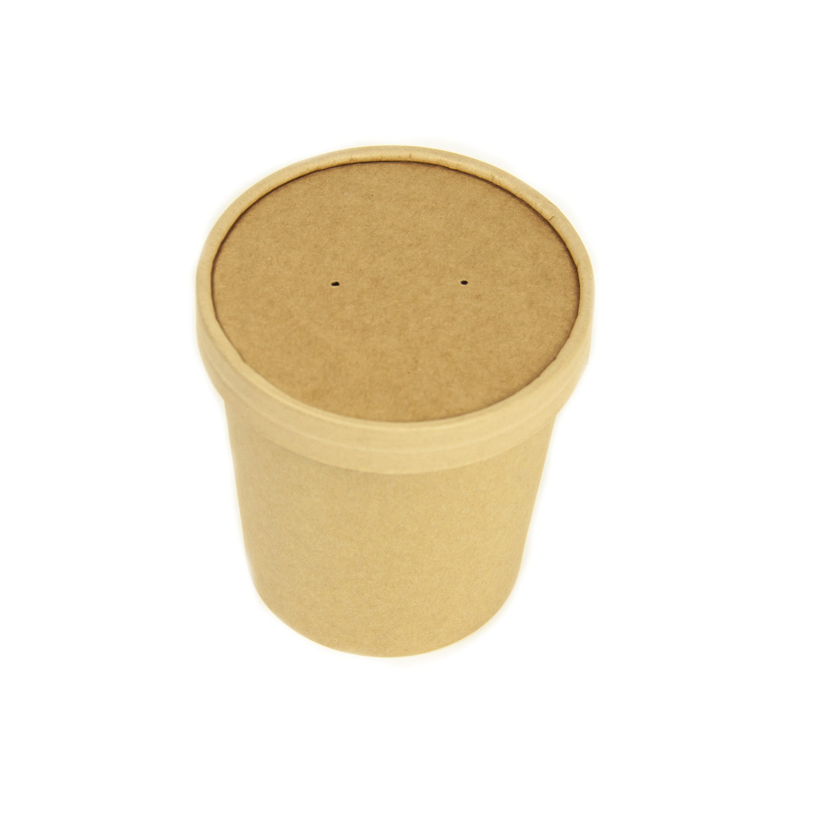 Контейнер паперовий круглий крафт Ø-95мм 16oz/500шт