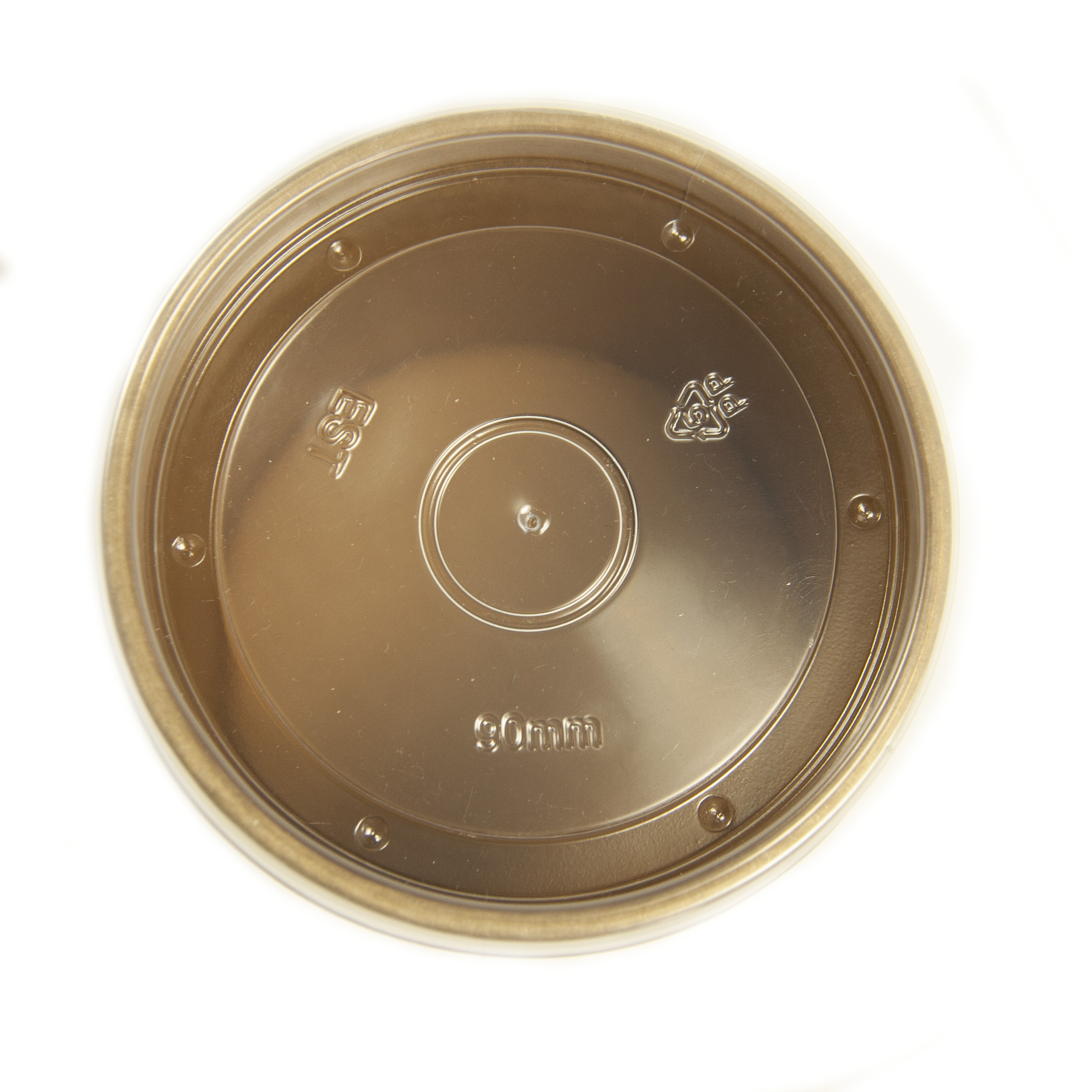 Крышка РР d-90 до крафт контейнера  8/12oz/500шт